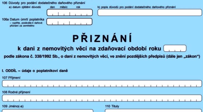 Zaplacení daně z nemovitých věcí lze odložit o dva měsíce dan_z_nemovitych_veci